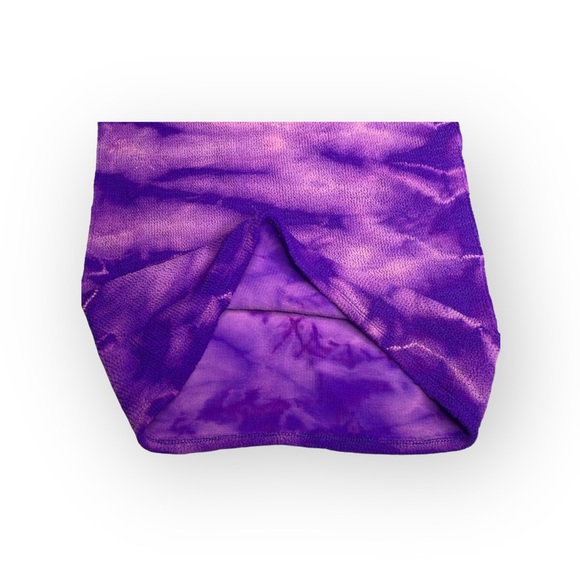 Vintage 90’s: Casadei ᪥ Textured Stretch Cap Sleeve Top ᪥ Purple Tie Dye ᪥ Luxe - Picture 14 of 16